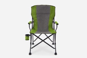 SKŁADANY FOTEL TURYSTYCZNY Z OPARCIEM ZIELONY