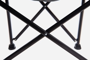 SKŁADANY FOTEL TURYSTYCZNY Z OPARCIEM SZARY