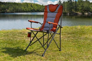 SKŁADANY FOTEL TURYSTYCZNY Z OPARCIEM BORDOWY