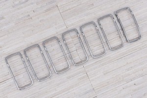 JEEP RENEGADE I BU 2018+ PO LIFTINGU CHROMOWANE WKŁADKI GRILLA 6VQ42TZZAA