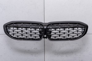 BMW SERIA 3 G20 2018+ TUNINGOWY GRILL PRZEDNI DIAMOND CZARNY ATRAPA NERKI WERSJA Z KAMERĄ