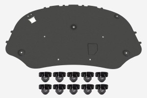 VW PASSAT B6 VARIANT 2005-2010 WYGŁUSZENIE MASKI 3C0863831B