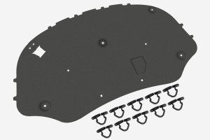 VW PASSAT B6 VARIANT 2005-2010 WYGŁUSZENIE MASKI 3C0863831B