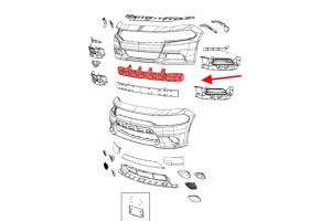 DODGE CHARGER 2015-2020 ABSORBER PRZEDNIEGO ZDERZAKA 68214783AA