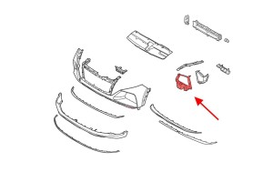 HYUNDAI TUCSON IV NX4 2020+ KRATKA PRZEDNIEGO ZDERZAKA LEWA 865C1N7000