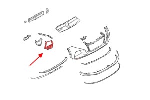 HYUNDAI TUCSON IV NX4 2020+ KRATKA PRZEDNIEGO ZDERZAKA PRAWA 865C2N7000