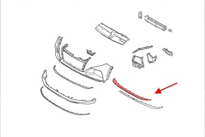 HYUNDAI TUCSON IV NX4 2020+ SPOILER PRZEDNIEGO ZDERZAKA 86577N7010