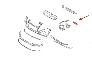 HYUNDAI TUCSON IV NX4 2020+ ŚLIZG PRZEDNIEGO ZDERZAKA LEWY 86551N7000
