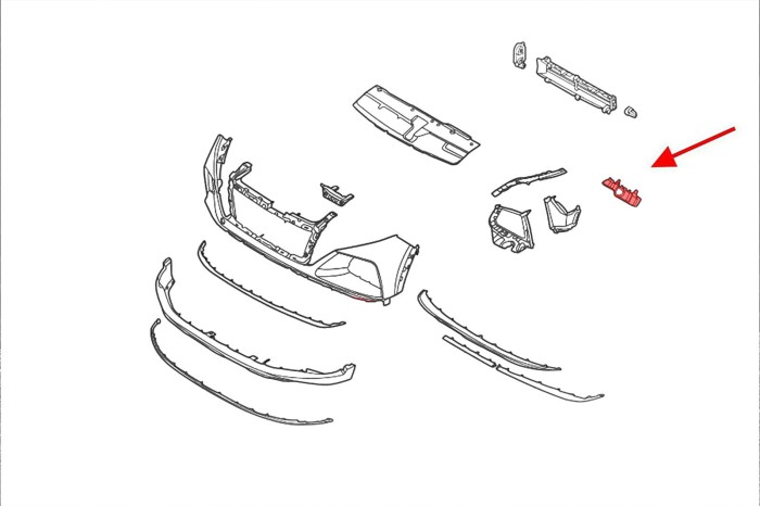 HYUNDAI TUCSON IV NX4 2020+ ŚLIZG PRZEDNIEGO ZDERZAKA LEWY 86551N7000