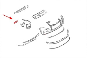 HYUNDAI TUCSON IV NX4 2020+ ŚLIZG PRZEDNIEGO ZDERZAKA PRAWY 86552N7000