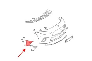 MERCEDES A-CLASS W177 2018+ OSŁONA PRZEDNIEGO ZDERZAKA KANAŁ POWIETRZA PRAWY A1778853903