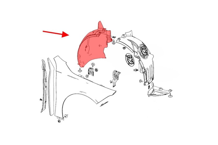 MERCEDES GLB X247 2019+ NADKOLE PRAWE PRZEDNIE CZĘŚĆ TYLNA A2478841000