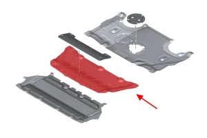 BMW SERIA 7 G12 2015-2022 OSŁONA PODWOZIA PŁYTA POD SILNIK 51757363730