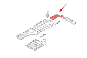 BMW X6 G06 2019+ OSŁONA PODWOZIA TYLNA PRAWA 51128091980