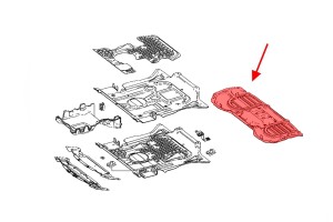 MERCEDES GL X166 2012-2015 OSŁONA PODWOZIA SKRZYNI BIEGÓW A1665200323