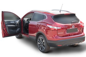 NISSAN QASHQAI II J11 2014-2021 SATYNOWE NAKŁADKI DRZWI WOKÓŁ KLAMEK