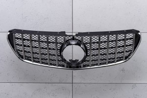 MERCEDES V-CLASS VITO W447 2014-2019 PRZED LIFTINGIEM GRILL GT PANAMERICANA Z KAMERĄ SREBRNY