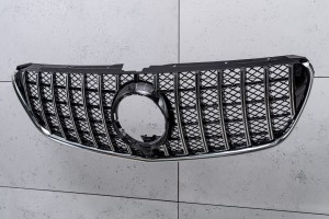 MERCEDES V-CLASS VITO W447 2014-2019 PRZED LIFTINGIEM GRILL GT PANAMERICANA Z KAMERĄ SREBRNY