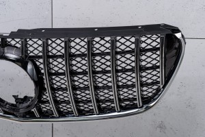 MERCEDES V-CLASS VITO W447 2014-2019 PRZED LIFTINGIEM GRILL GT PANAMERICANA Z KAMERĄ SREBRNY