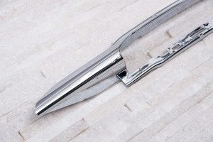 MERCEDES R-CLASS W251 2009-2013 PO FACELIFTINGU CHROMOWANA LISTWA KRATKI PRZEDNIEGO ZDERZAKA LEWA A2518853023