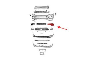 JEEP COMPASS II MP 2020+ PO FACELIFTINGU KRATKA PRZEDNIEGO ZDERZAKA ZAŚLEPKA HALOGENU LEWA 6ZH33TZZAA