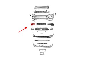 JEEP COMPASS II MP 2020+ PO FACELIFTINGU KRATKA PRZEDNIEGO ZDERZAKA ZAŚLEPKA HALOGENU PRAWA 6ZH32TZZAA