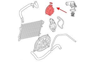 DODGE JOURNEY I 2008-2020 ZBIORNIK WYRÓWNAWCZY PŁYNU CHŁODZĄCEGO 3.5L 3.6L 5058456AE