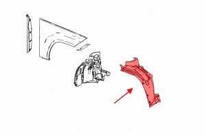 MERCEDES GLK X204 2008-2015 NADKOLE PRAWE PRZEDNIE CZĘŚĆ PRZEDNIA A2046907830