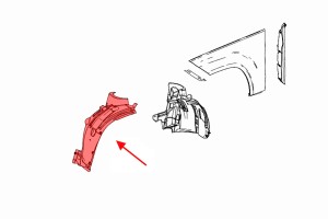 MERCEDES GLK X204 2008-2015 NADKOLE LEWE PRZEDNIE CZĘŚĆ PRZEDNIA A2046907530