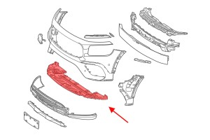 MERCEDES GLA W247 2020+ OSŁONA PŁYTA POD PRZEDNI ZDERZAK A2478857205