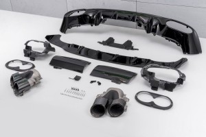MERCEDES CLA C118 W118 2019-2023 PRZED FACELIFTINGIEM DYFUZOR TYLNY ZESTAW STYLIZUJĄCY NA CLA45