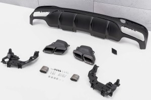 MERCEDES GLE W166 2015-2019 DYFUZOR TYLNY ZESTAW STYLIZUJĄCY NA AMG GLE63