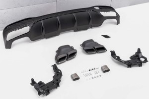 MERCEDES GLE W166 2015-2019 DYFUZOR TYLNY ZESTAW STYLIZUJĄCY NA AMG GLE63