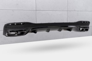 MERCEDES GLE W166 2015-2019 DYFUZOR TYLNY ZESTAW STYLIZUJĄCY NA AMG GLE63