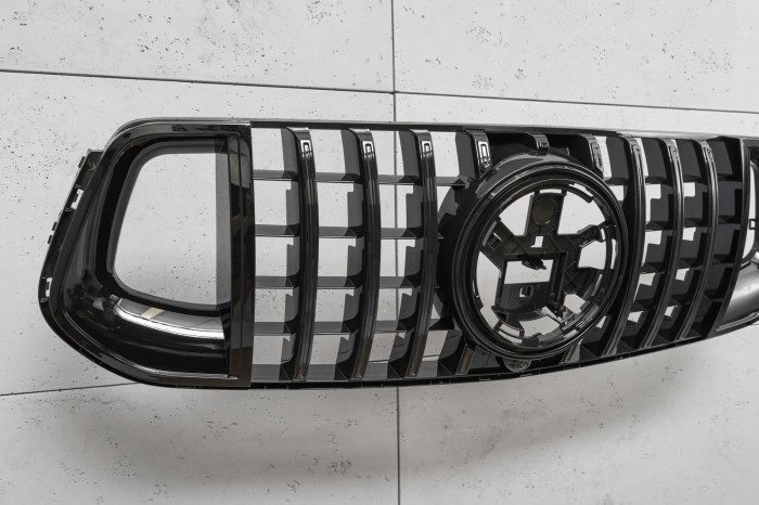 MERCEDES GLE W167 2019+ GRILL GT BRABUS STYLE CZARNY Z KAMERĄ