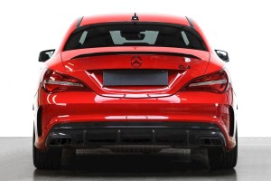 MERCEDES CLA C117 W117 2017-2019 SEDAN PO FACELIFTINGU DYFUZOR TYLNY ZESTAW STYLIZUJĄCY NA AMG CLA45