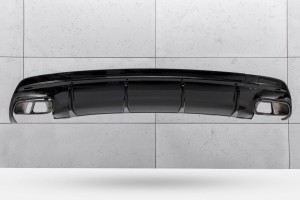 MERCEDES CLA C117 W117 2017-2019 SEDAN PO FACELIFTINGU DYFUZOR TYLNY ZESTAW STYLIZUJĄCY NA AMG CLA45