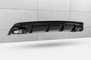 MERCEDES CLA C117 W117 2017-2019 SEDAN PO FACELIFTINGU DYFUZOR TYLNY ZESTAW STYLIZUJĄCY NA AMG CLA45