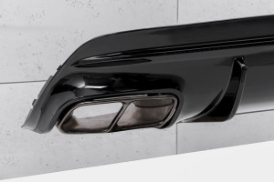 MERCEDES CLA C117 W117 2017-2019 SEDAN PO FACELIFTINGU DYFUZOR TYLNY ZESTAW STYLIZUJĄCY NA AMG CLA45