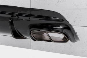 MERCEDES CLA C117 W117 2017-2019 SEDAN PO FACELIFTINGU DYFUZOR TYLNY ZESTAW STYLIZUJĄCY NA AMG CLA45