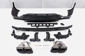 MERCEDES GLC C253 2019-2022 PO FACELIFTINGU DYFUZOR TYLNY POD PDC ZESTAW STYLIZUJĄCY NA AMG GLC63 S COUPE