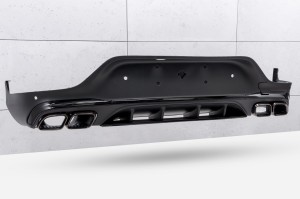 MERCEDES GLC C253 2019-2022 PO FACELIFTINGU DYFUZOR TYLNY POD PDC ZESTAW STYLIZUJĄCY NA AMG GLC63 S COUPE