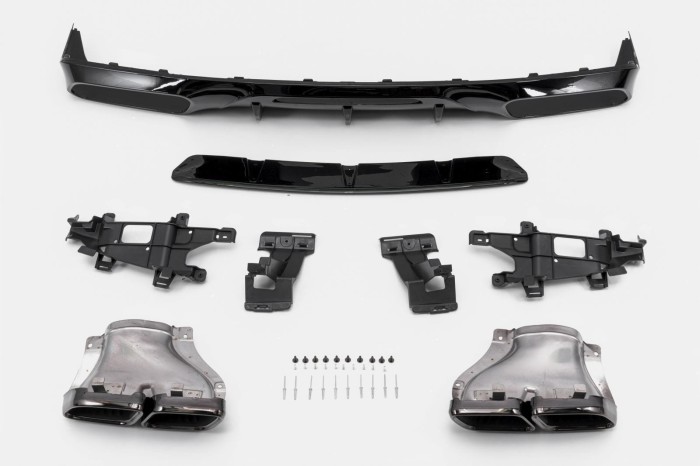 MERCEDES CLS C218 2014-2018 PO FACELIFTINGU DYFUZOR TYLNY ZESTAW STYLIZUJĄCY NA AMG CLS63
