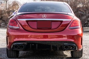 MERCEDES C-CLASS W205 2014-2021 DYFUZOR TYLNY Z PDC ZESTAW STYLIZUJĄCY NA AMG C43