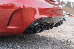 MERCEDES C-CLASS W205 2014-2021 DYFUZOR TYLNY Z PDC ZESTAW STYLIZUJĄCY NA AMG C43