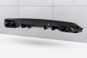MERCEDES C-CLASS W205 2014-2021 DYFUZOR TYLNY Z PDC ZESTAW STYLIZUJĄCY NA AMG C43