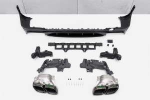 MERCEDES GLC X253 2019-2022 PO FACELIFTINGU DYFUZOR TYLNY Z PDC ZESTAW STYLIZUJĄCY NA AMG GLC63