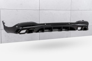 MERCEDES GLC X253 2019-2022 PO FACELIFTINGU DYFUZOR TYLNY Z PDC ZESTAW STYLIZUJĄCY NA AMG GLC63