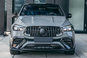 MERCEDES GLE W167 2019+ GRILL GT BRABUS STYLE CZARNY Z KAMERĄ