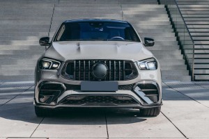 MERCEDES GLE W167 2019+ GRILL GT BRABUS STYLE CZARNY Z KAMERĄ
